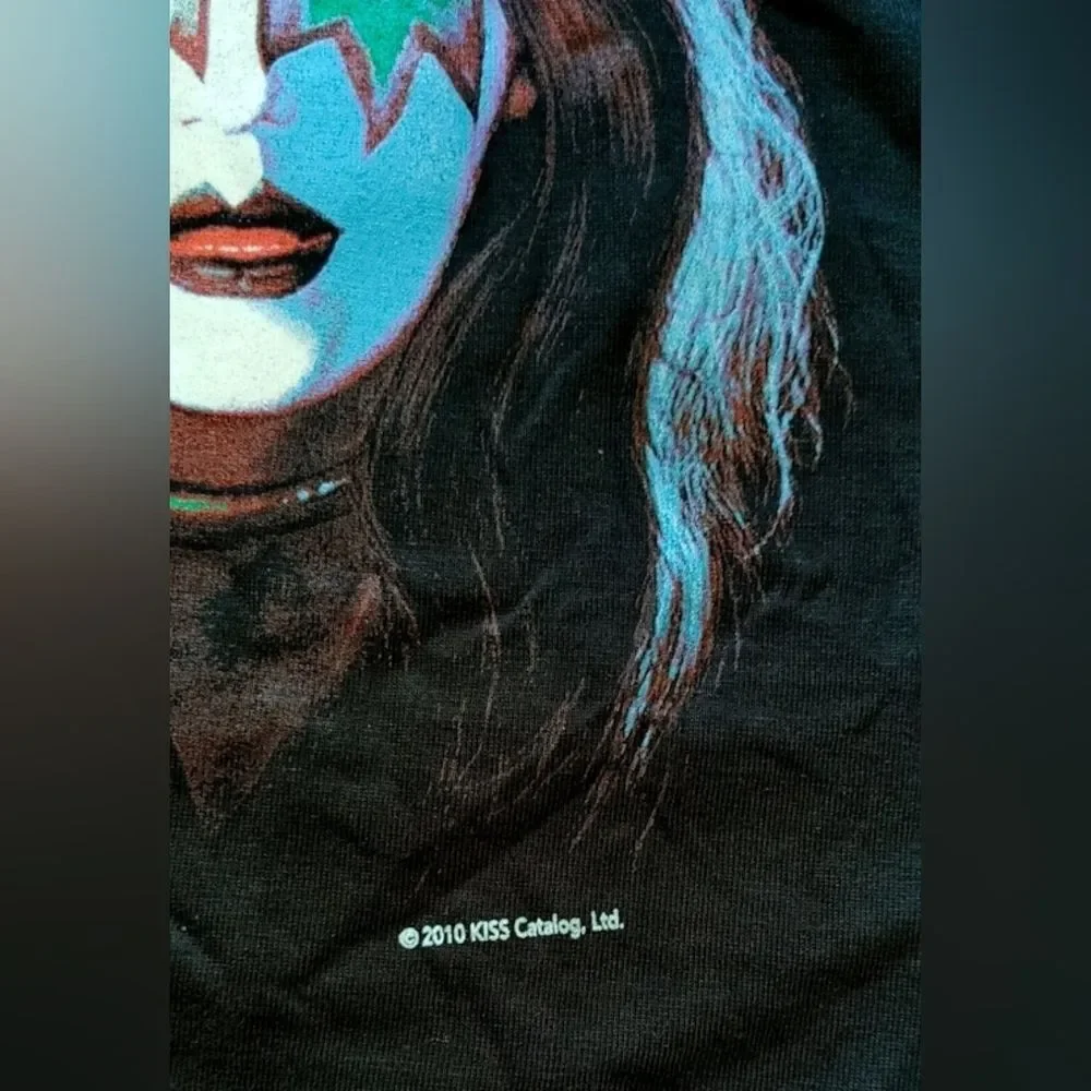 Vtg 2010 KISS Rock Band Group Photo Large Print T-Shirt Size (M) - Picture 6 of 7